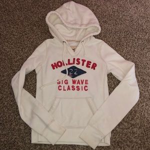 Hollister white sweatshirt XS
